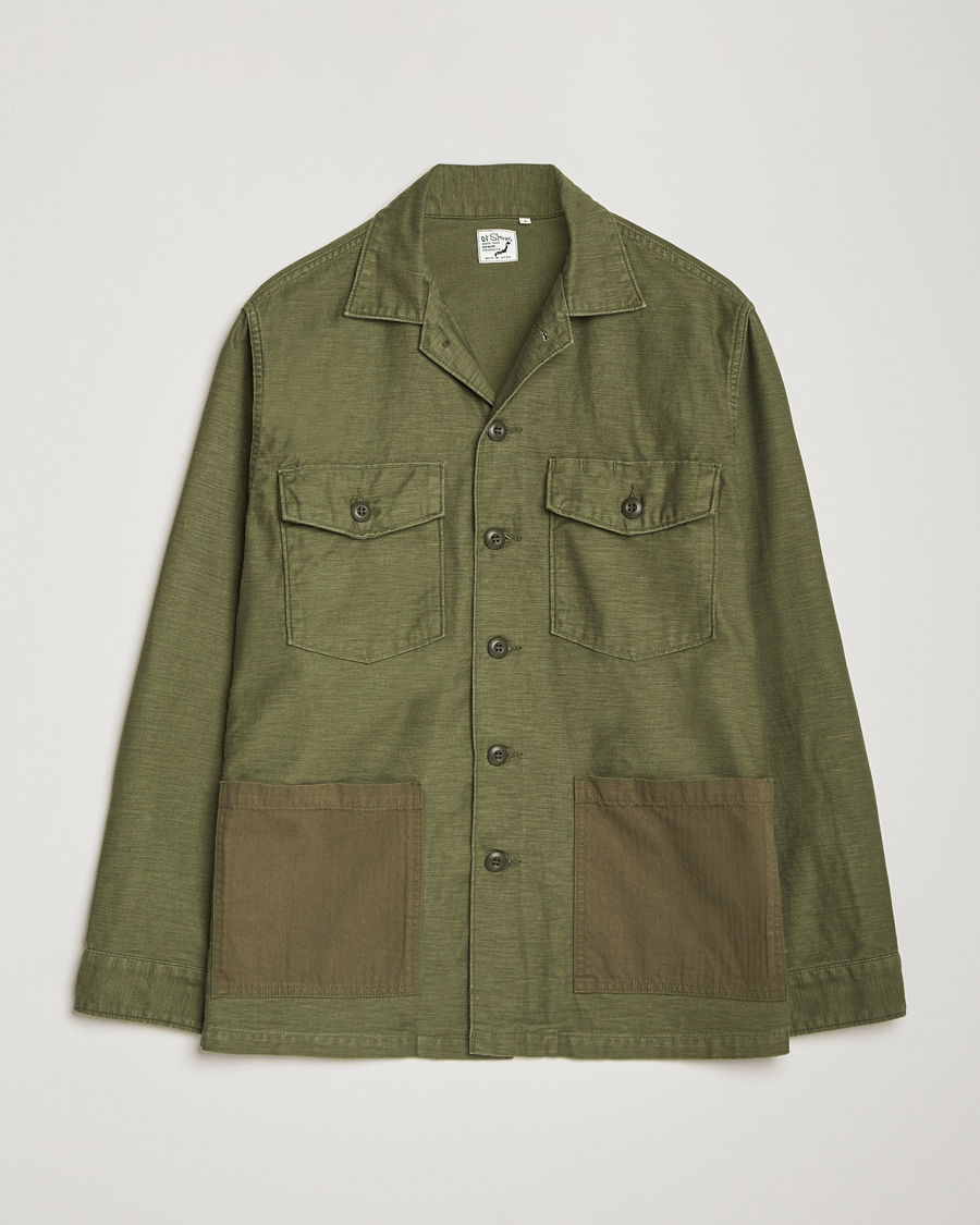 Hombres | Camisas | orSlow | 4 Pockets US Army Shirt Dark Olive
