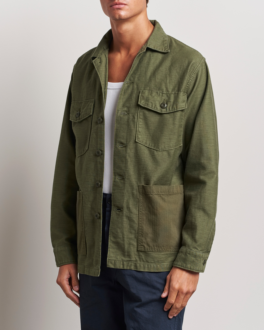 Hombres | Camisas | orSlow | 4 Pockets US Army Shirt Dark Olive