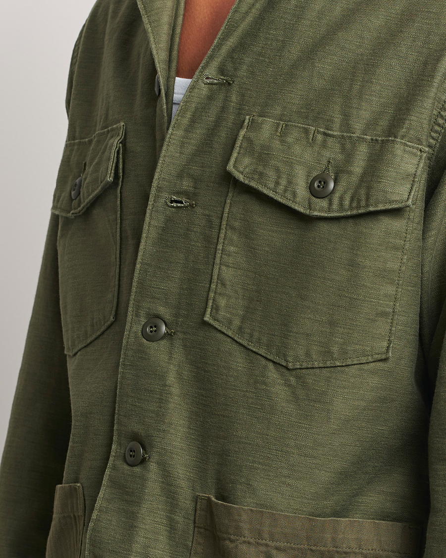 Hombres | Camisas | orSlow | 4 Pockets US Army Shirt Dark Olive