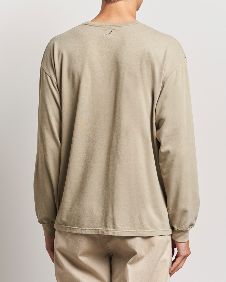 Hombres | Camisetas | orSlow | Relax Fit Long Sleeve T-Shirt Olive Drab