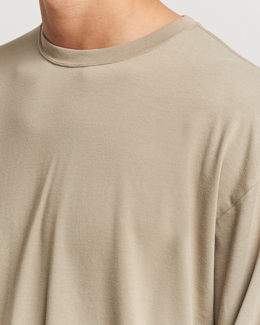 Hombres | Camisetas | orSlow | Relax Fit Long Sleeve T-Shirt Olive Drab