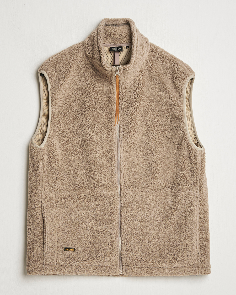 Hombres | Abrigos y chaquetas | orSlow | Boa Fleece Vest Graige