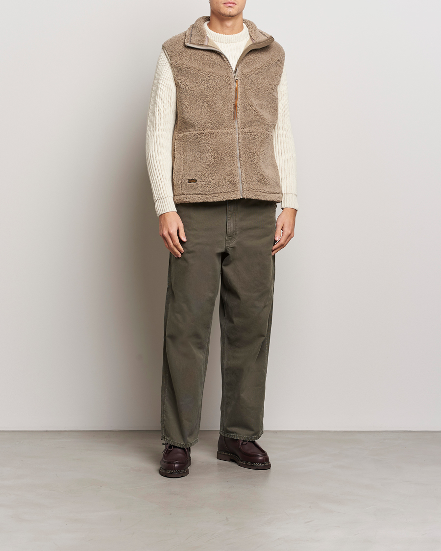 Hombres | Abrigos y chaquetas | orSlow | Boa Fleece Vest Graige