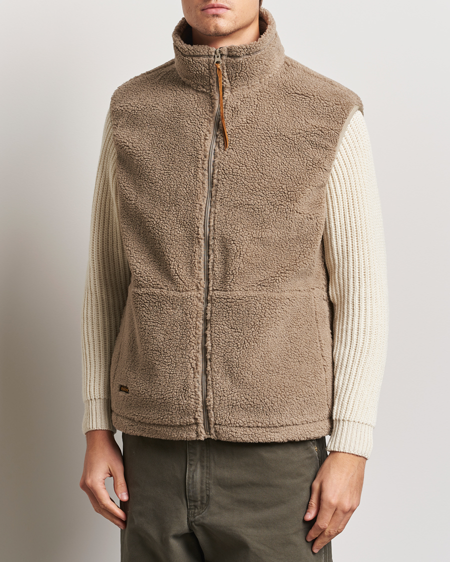 Hombres | Abrigos y chaquetas | orSlow | Boa Fleece Vest Graige