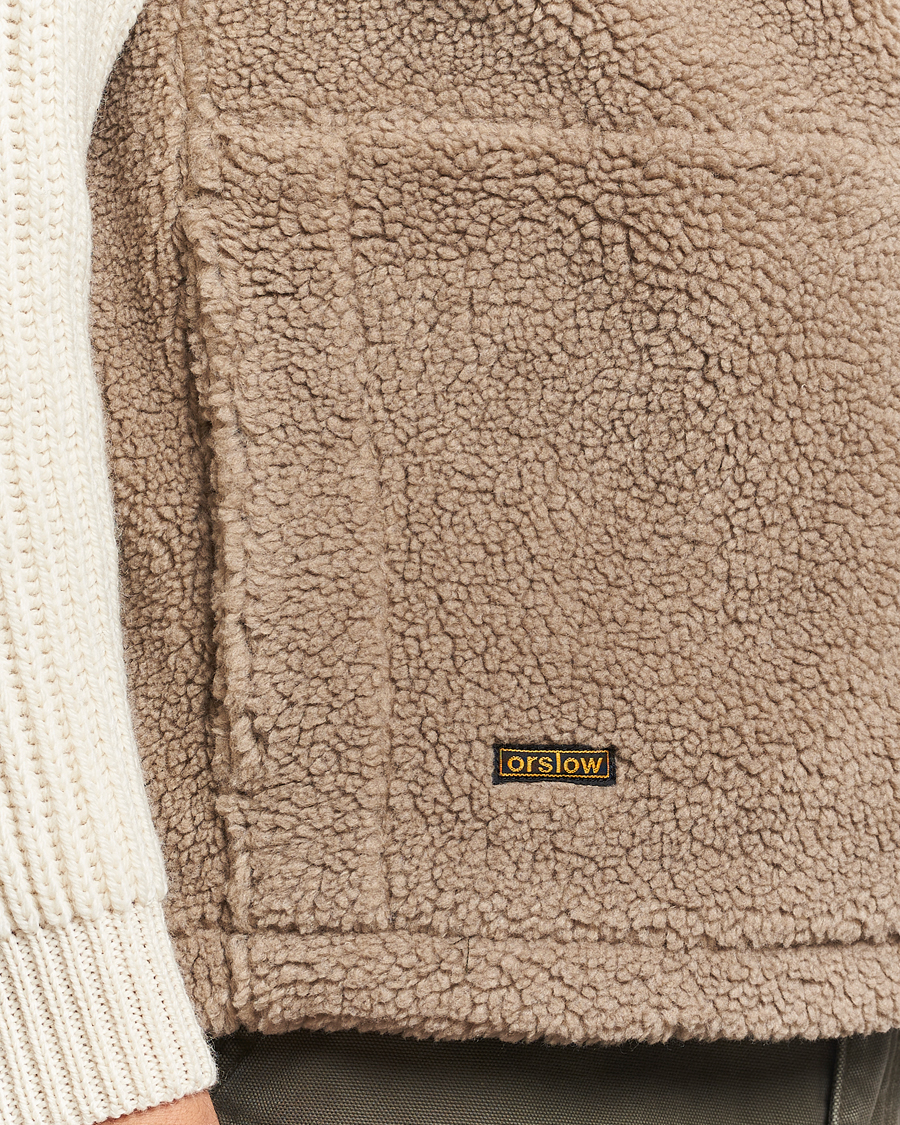 Hombres | Abrigos y chaquetas | orSlow | Boa Fleece Vest Graige