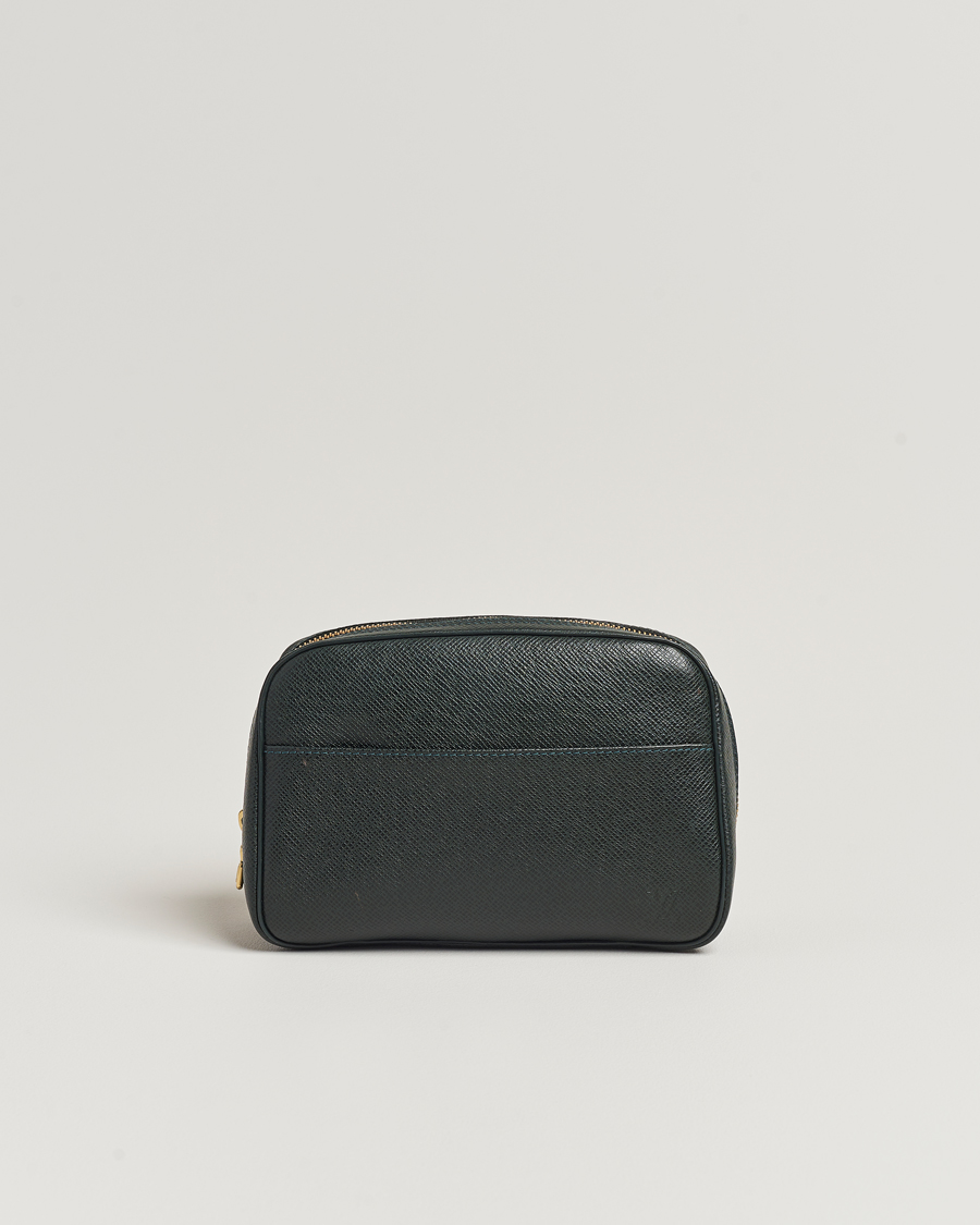 Hombres | Louis Vuitton Pre-Owned Pochette Accessoir Washbag Green | Louis Vuitton Pre-Owned | Pochette Accessoir Washbag Green