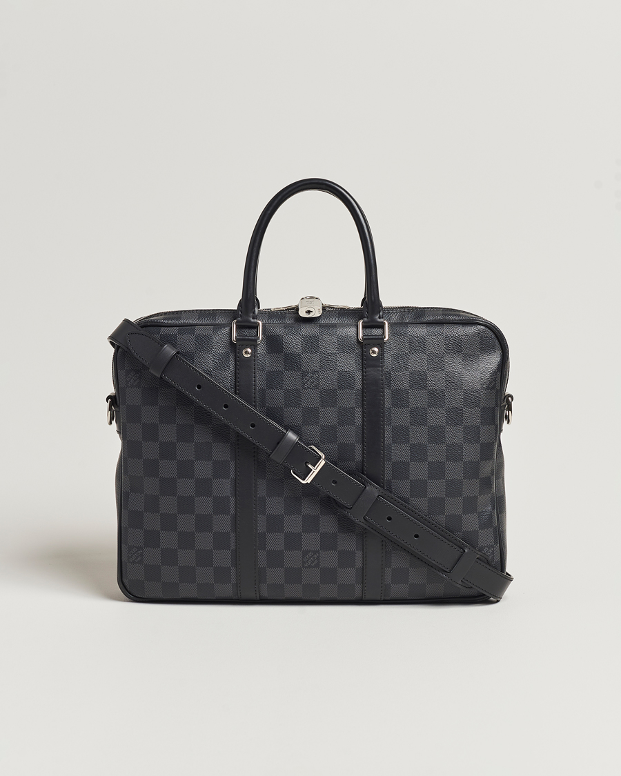 Hombres | Louis Vuitton Pre-Owned Porte-Documents Voyage Briefcase Damier Graphite | Louis Vuitton Pre-Owned | Porte-Documents Voyage Briefcase Damier Graphite
