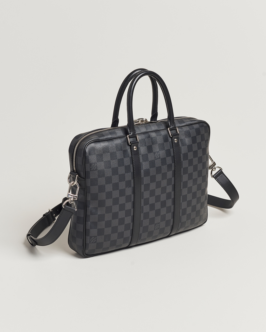 Hombres | Louis Vuitton Pre-Owned Porte-Documents Voyage Briefcase Damier Graphite | Louis Vuitton Pre-Owned | Porte-Documents Voyage Briefcase Damier Graphite