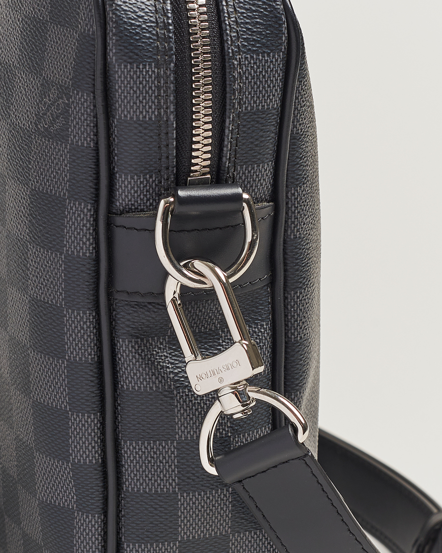 Hombres | Louis Vuitton Pre-Owned Porte-Documents Voyage Briefcase Damier Graphite | Louis Vuitton Pre-Owned | Porte-Documents Voyage Briefcase Damier Graphite