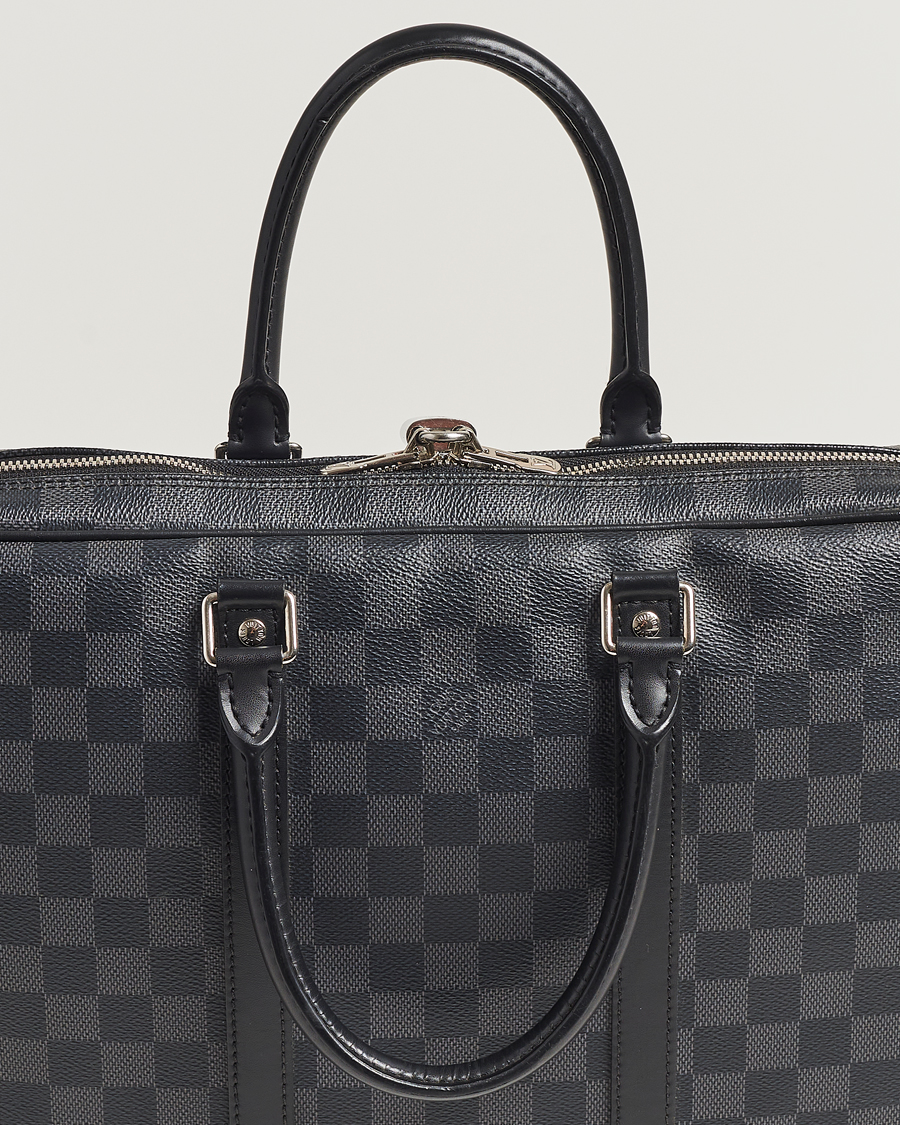 Hombres | Louis Vuitton Pre-Owned Porte-Documents Voyage Briefcase Damier Graphite | Louis Vuitton Pre-Owned | Porte-Documents Voyage Briefcase Damier Graphite
