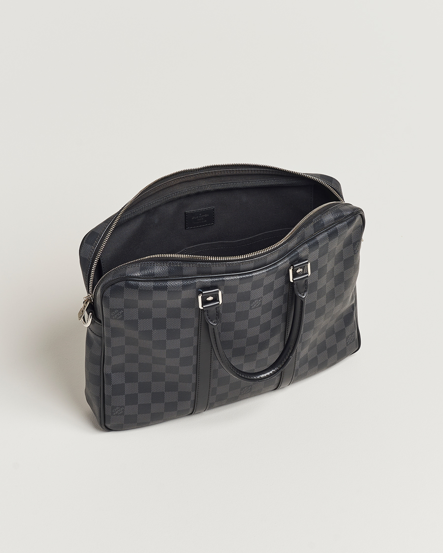 Hombres | Louis Vuitton Pre-Owned Porte-Documents Voyage Briefcase Damier Graphite | Louis Vuitton Pre-Owned | Porte-Documents Voyage Briefcase Damier Graphite