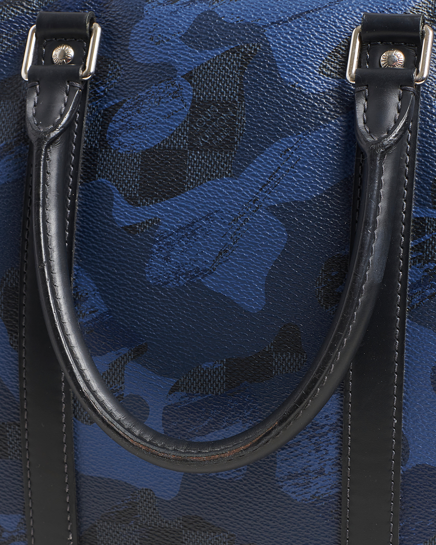 Hombres | Louis Vuitton Pre-Owned Porte-Documents Voyage Briefcase Navy Blue | Louis Vuitton Pre-Owned | Porte-Documents Voyage Briefcase Navy Blue