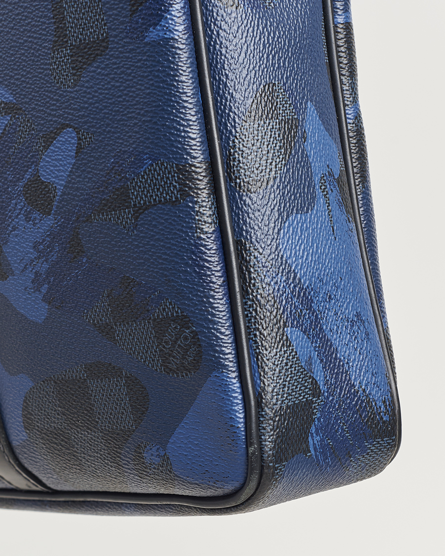 Hombres | Louis Vuitton Pre-Owned Porte-Documents Voyage Briefcase Navy Blue | Louis Vuitton Pre-Owned | Porte-Documents Voyage Briefcase Navy Blue