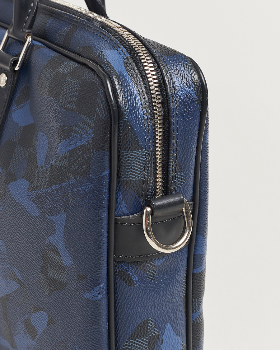 Hombres | Louis Vuitton Pre-Owned Porte-Documents Voyage Briefcase Navy Blue | Louis Vuitton Pre-Owned | Porte-Documents Voyage Briefcase Navy Blue