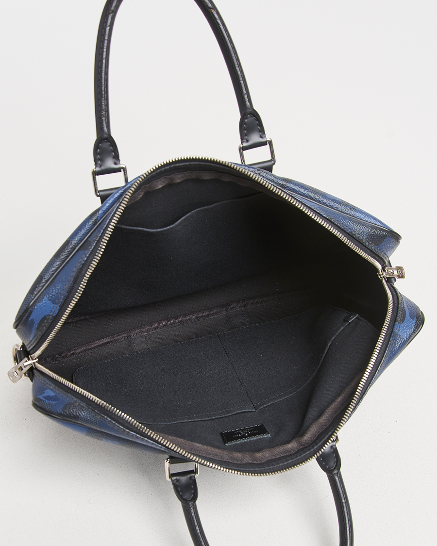 Hombres | Louis Vuitton Pre-Owned Porte-Documents Voyage Briefcase Navy Blue | Louis Vuitton Pre-Owned | Porte-Documents Voyage Briefcase Navy Blue