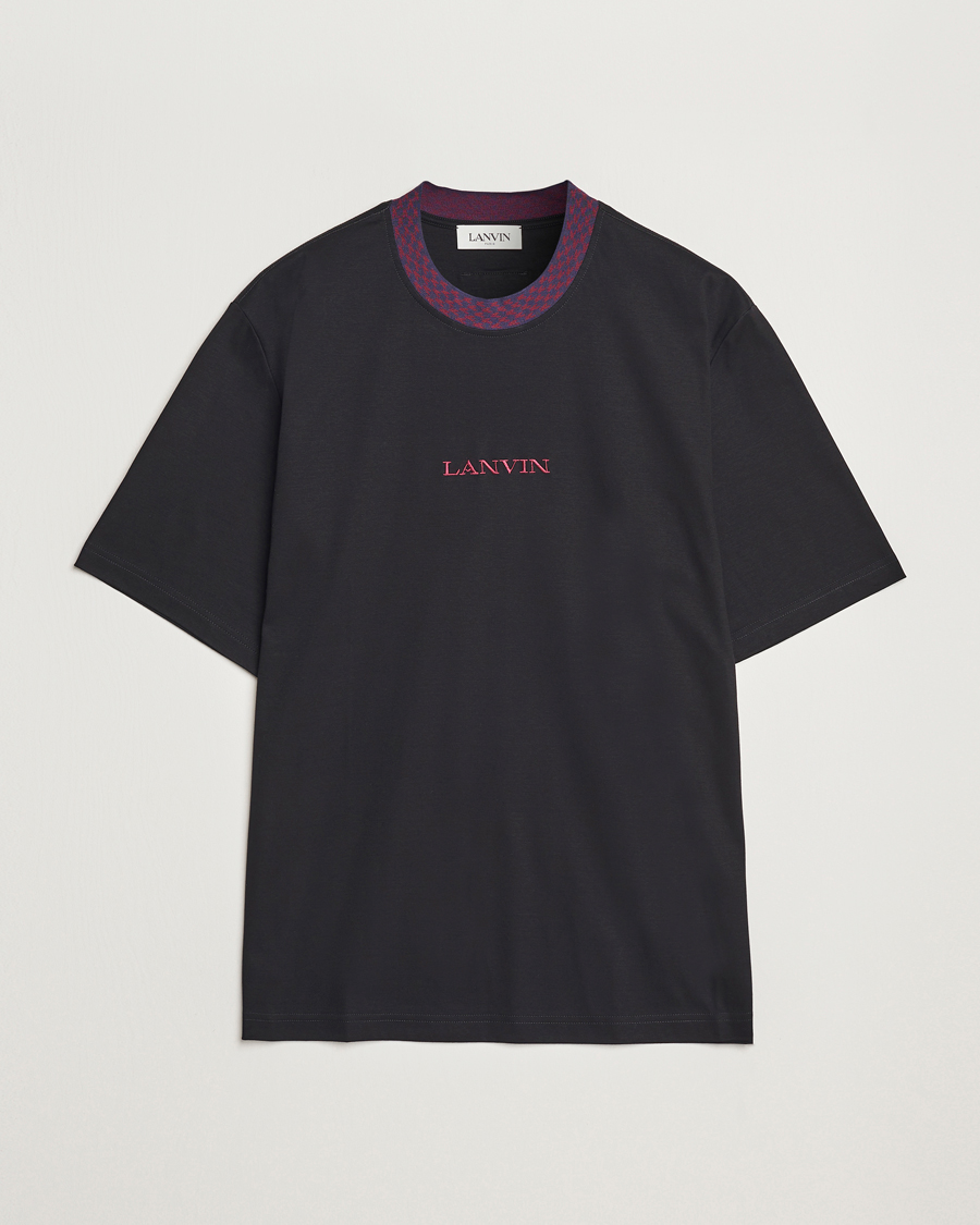 Hombres | Camisetas | Lanvin | Curb Detail Logo T-Shirt Black