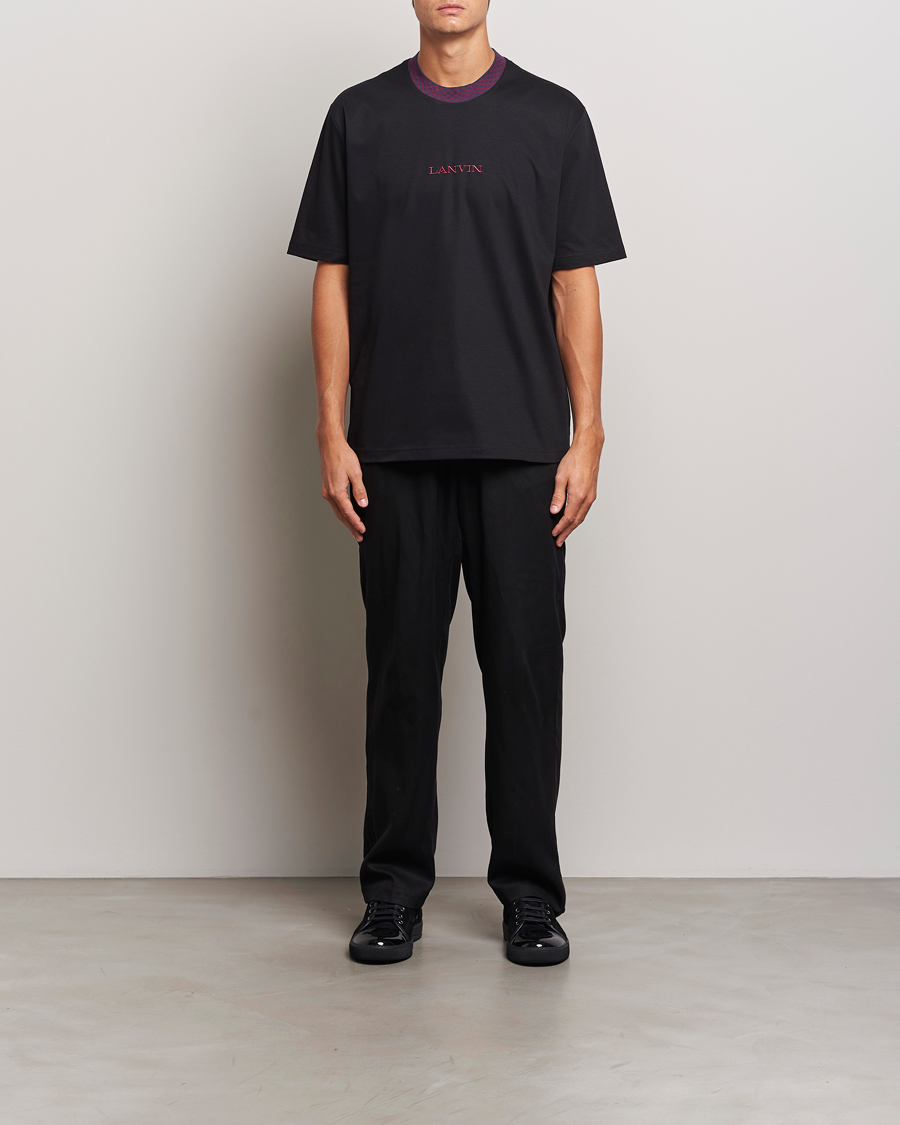 Hombres | Camisetas | Lanvin | Curb Detail Logo T-Shirt Black