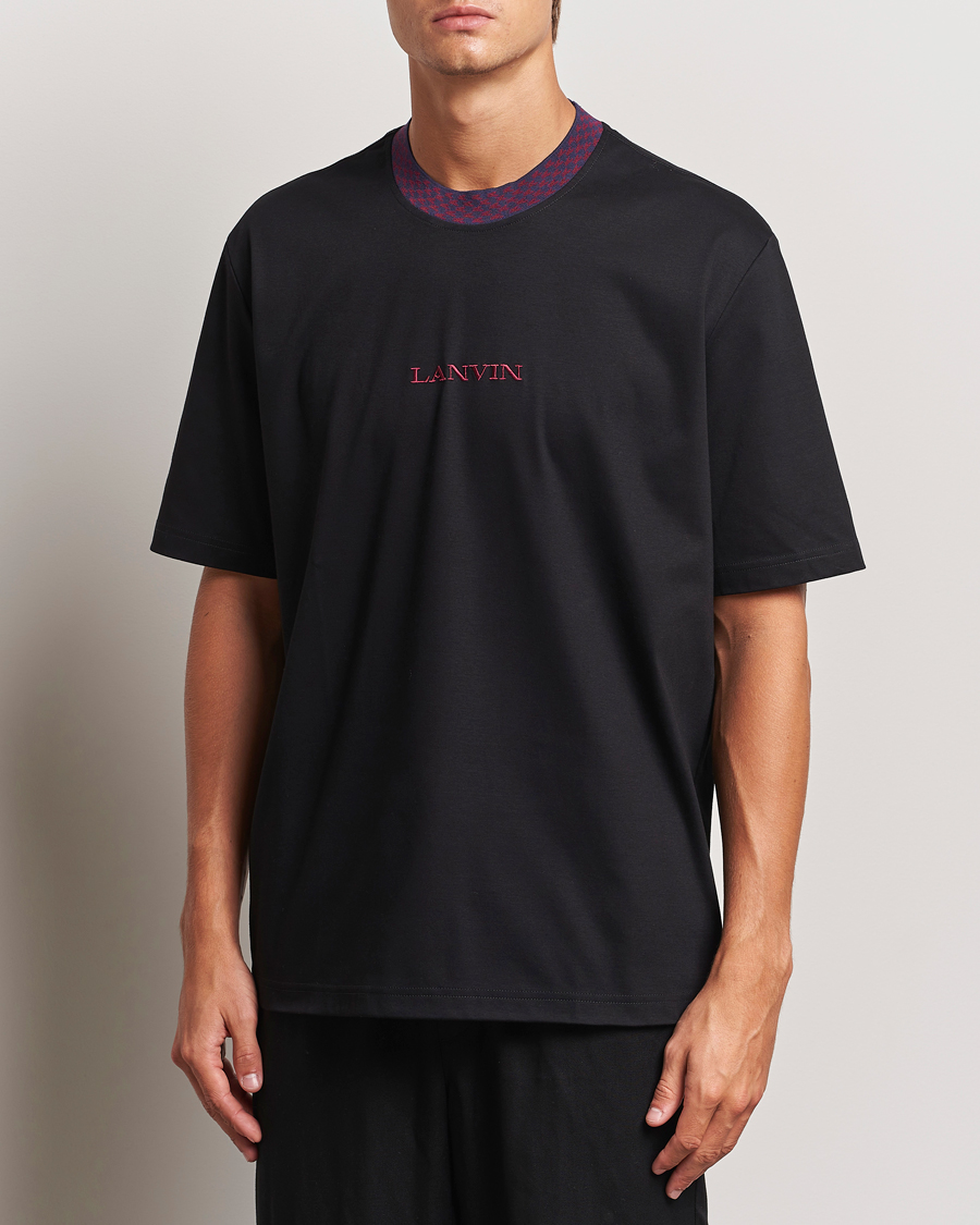 Hombres | Camisetas | Lanvin | Curb Detail Logo T-Shirt Black