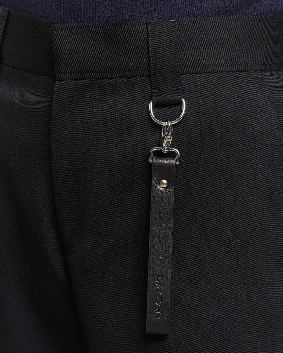 Hombres | Pantalones | Lanvin | Casual Straight Wool Trousers Black