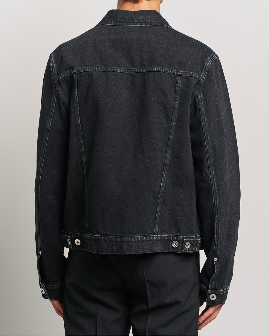 Hombres | Abrigos y chaquetas | Lanvin | Leather Pocket Denim Jacket Black