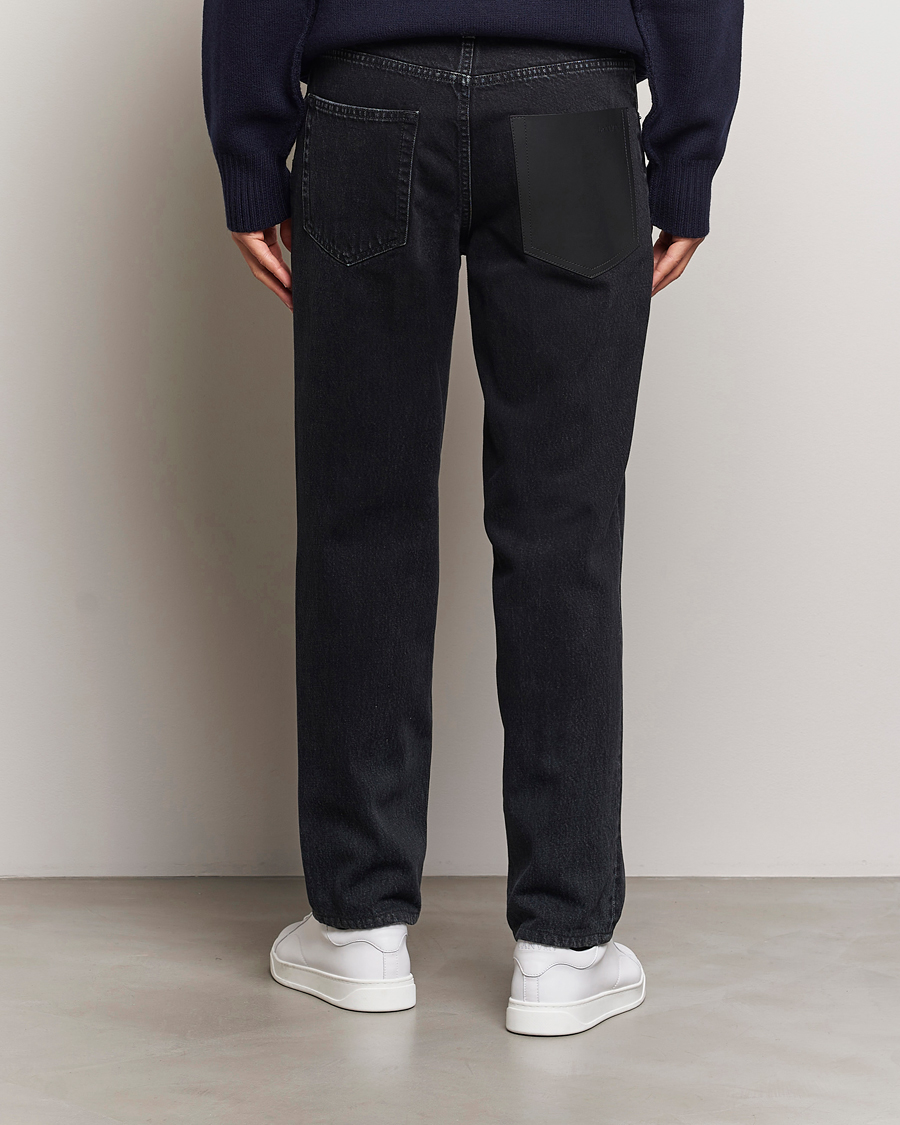 Hombres | Vaqueros | Lanvin | Leather Pocket Denim Pants Black