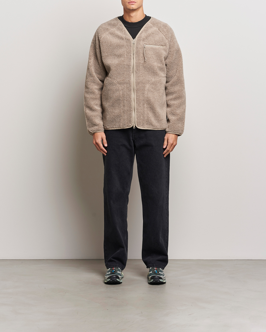 Hombres | Jerséis y prendas de punto | Peak Performance | Heavy Pile Oversized Cardigan Avid Beige