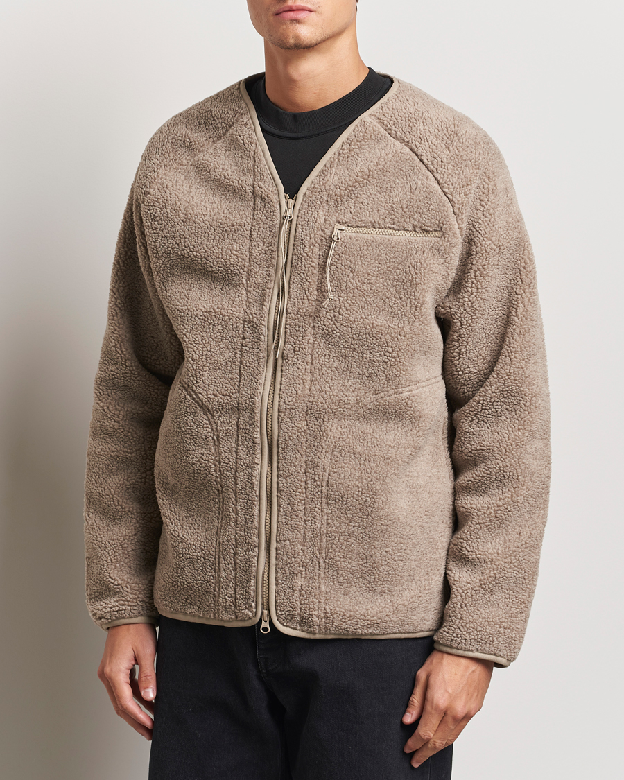 Hombres | Jerséis y prendas de punto | Peak Performance | Heavy Pile Oversized Cardigan Avid Beige
