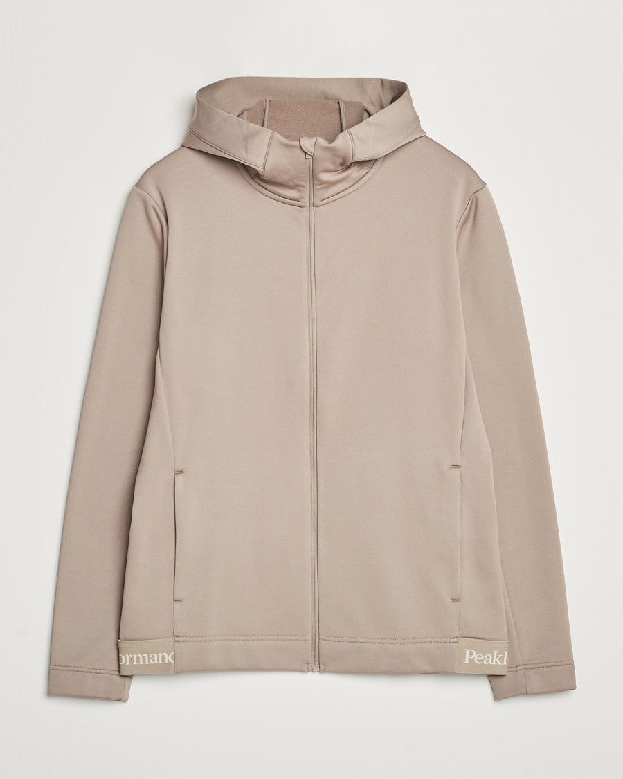 Hombres | Jerséis y prendas de punto | Peak Performance | Rider Tech Zip Hood Avid Beige