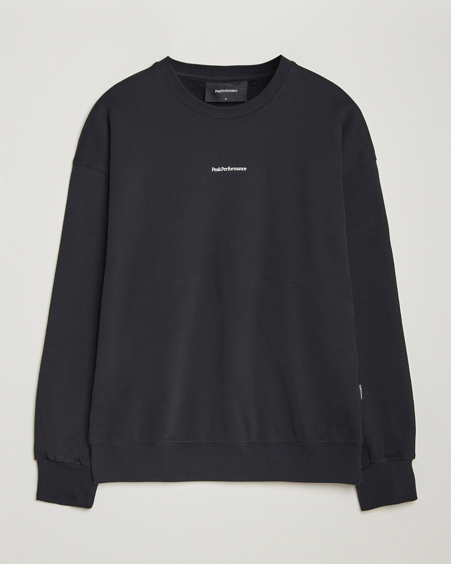 Hombres | Jerséis y prendas de punto | Peak Performance | Original Terry Crew Sweatshirt Black
