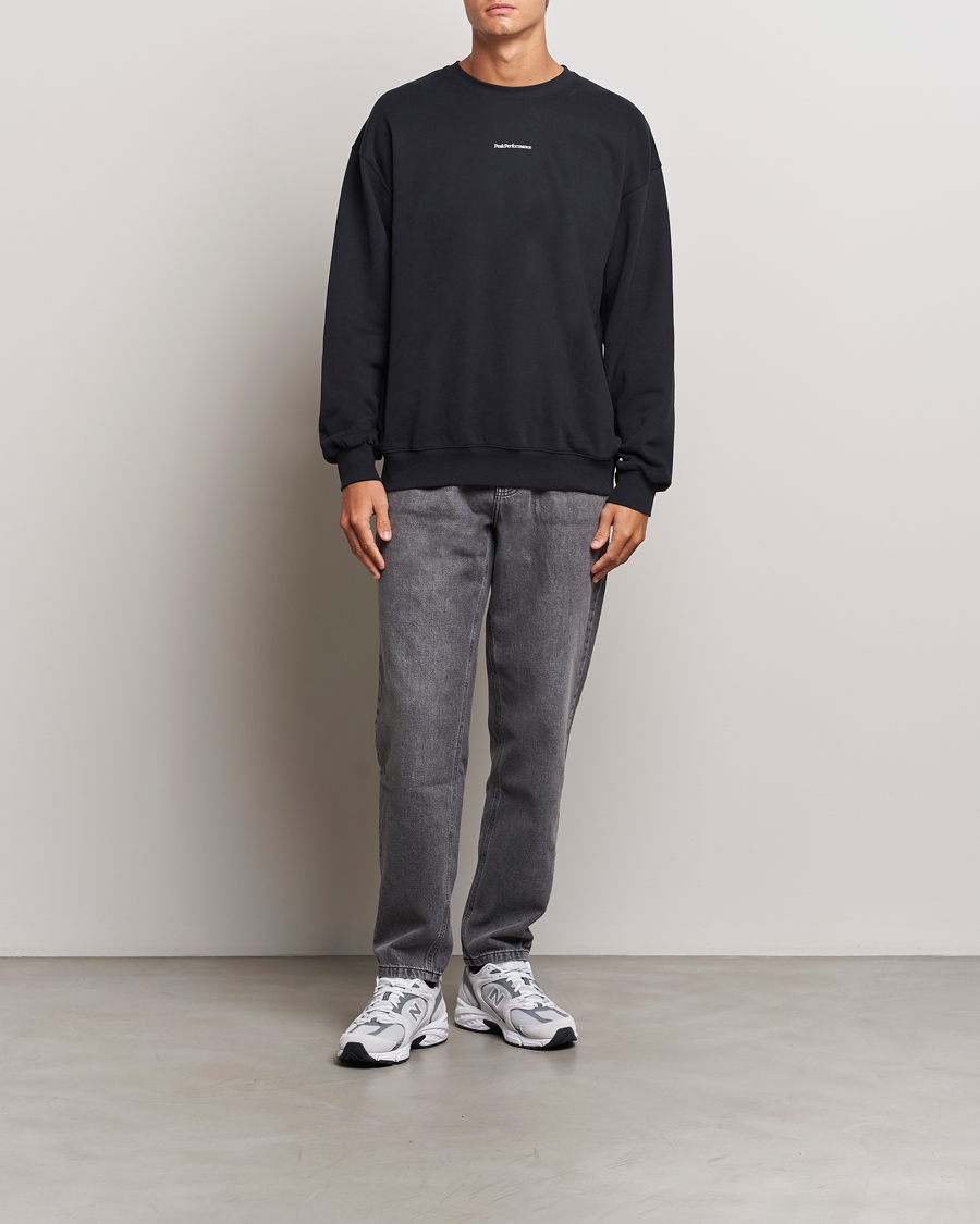 Hombres | Jerséis y prendas de punto | Peak Performance | Original Terry Crew Sweatshirt Black