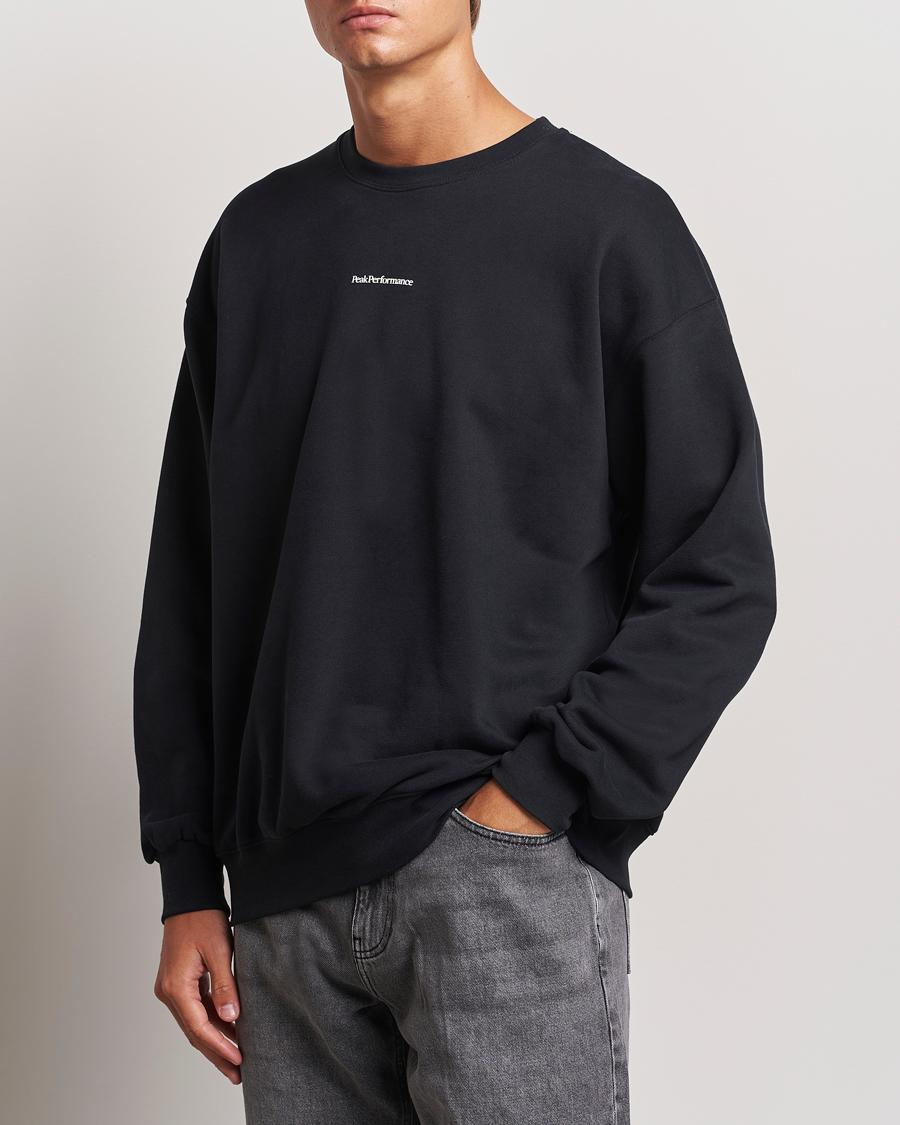 Hombres | Jerséis y prendas de punto | Peak Performance | Original Terry Crew Sweatshirt Black