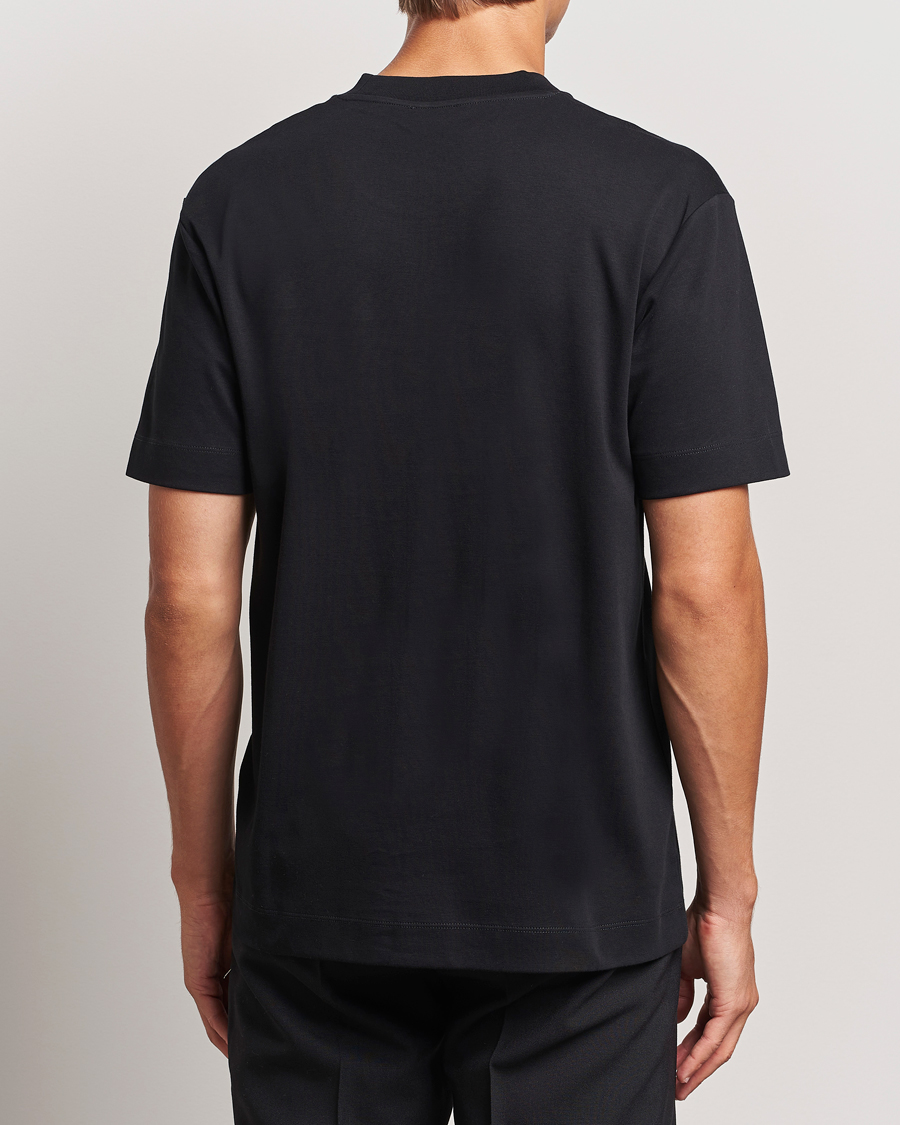 Hombres | Camisetas | Sunspel | Heavy Weight Supima Cotton T-Shirt Black