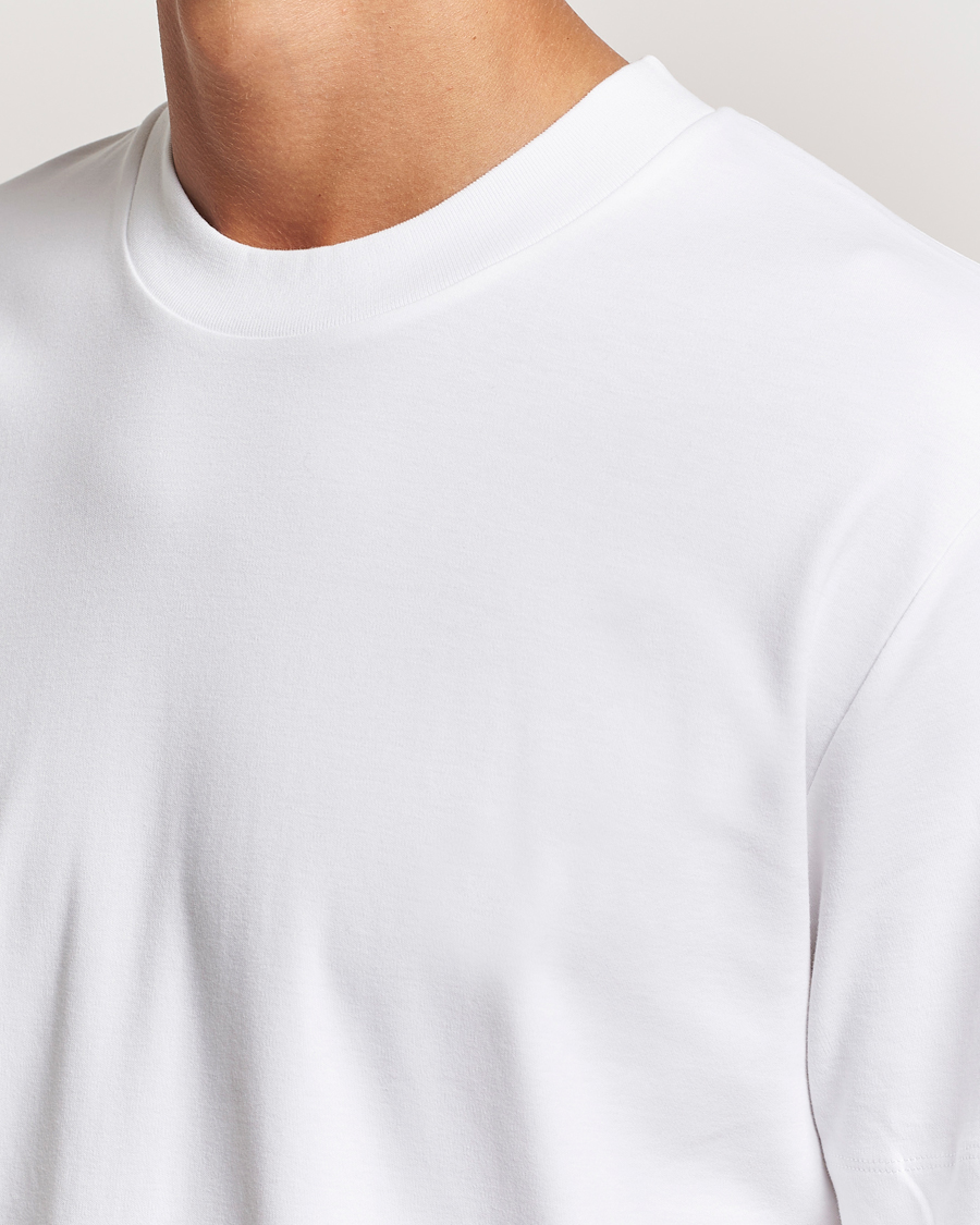 Hombres | Camisetas | Sunspel | Heavy Weight Supima Cotton T-Shirt White