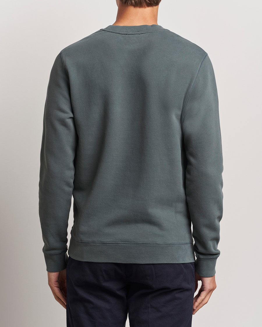 Hombres | Jerséis y prendas de punto | Sunspel | Loopback Sweatshirt Drill Green