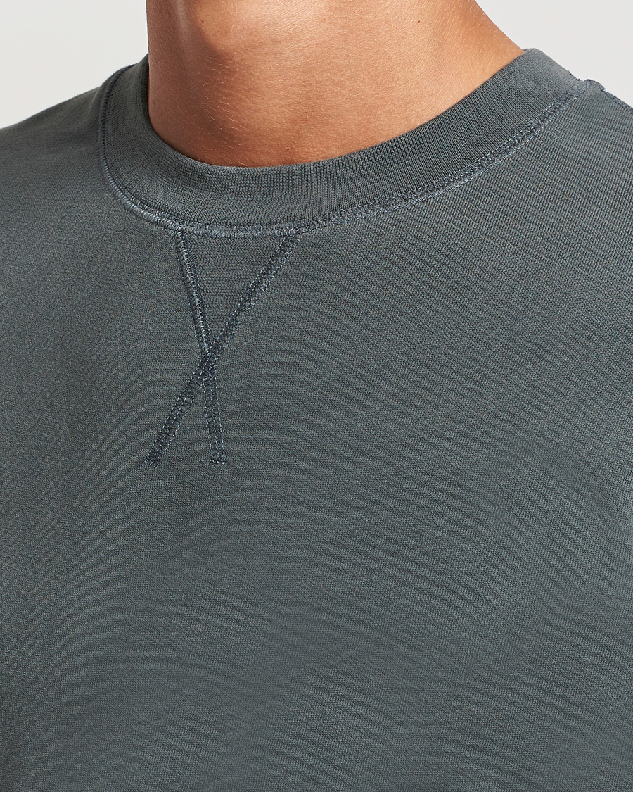 Hombres | Jerséis y prendas de punto | Sunspel | Loopback Sweatshirt Drill Green