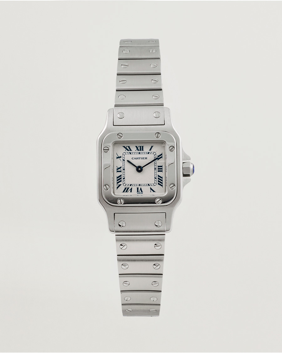 Hombres | Cartier Pre-Owned Santos Galbée 1565 Silver | Cartier Pre-Owned | Santos Galbée 1565 Silver