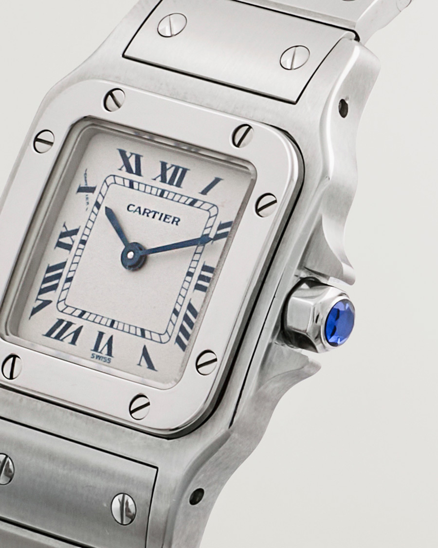 Hombres | Cartier Pre-Owned Santos Galbée 1565 Silver | Cartier Pre-Owned | Santos Galbée 1565 Silver