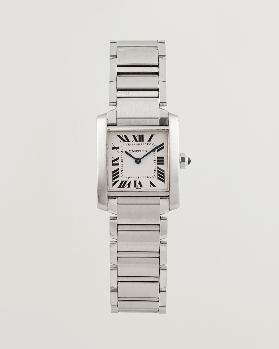 Hombres | Cartier Pre-Owned Tank Française 2301 Silver | Cartier Pre-Owned | Tank Française 2301 Silver