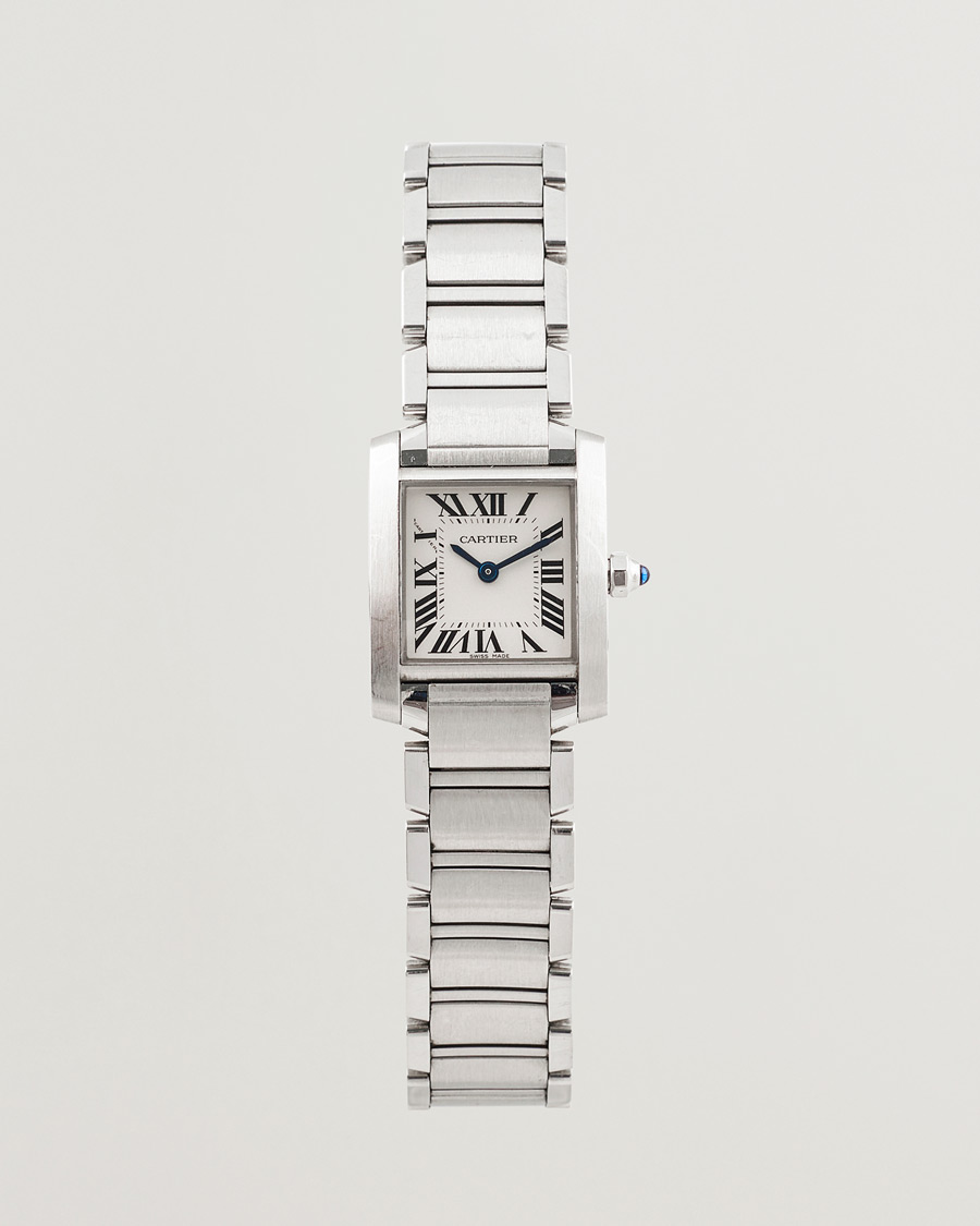 Hombres | Cartier Pre-Owned Tank Française 2384 Silver | Cartier Pre-Owned | Tank Française 2384 Silver