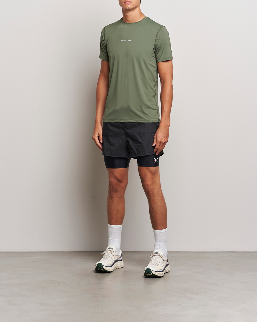Hombres | Pantalones cortos | District Vision | Ripstop Layered Trail Shorts Black