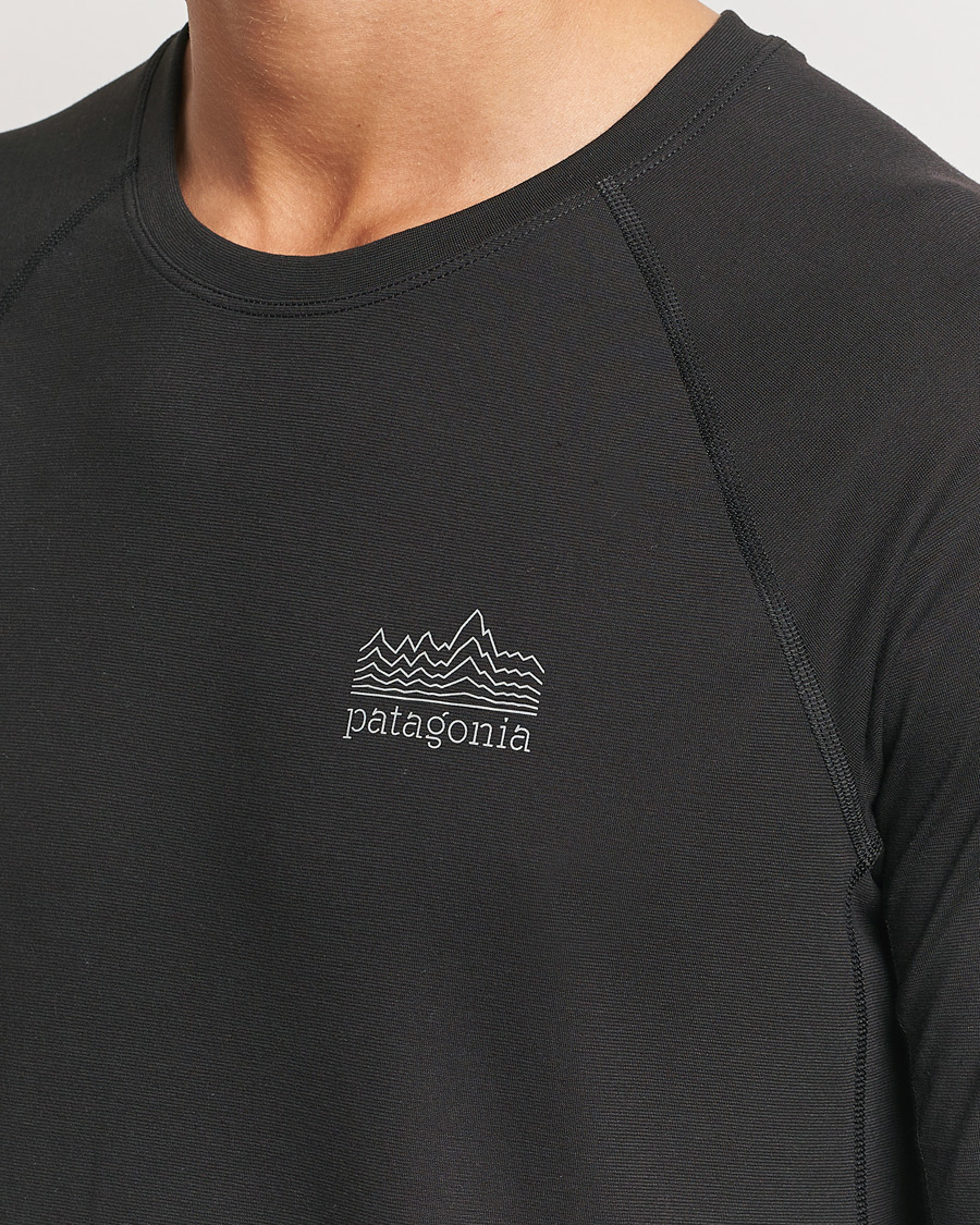 Hombres | Camisetas | Patagonia | Long Sleeve Cap Cool Trail Graphic Shirt Black