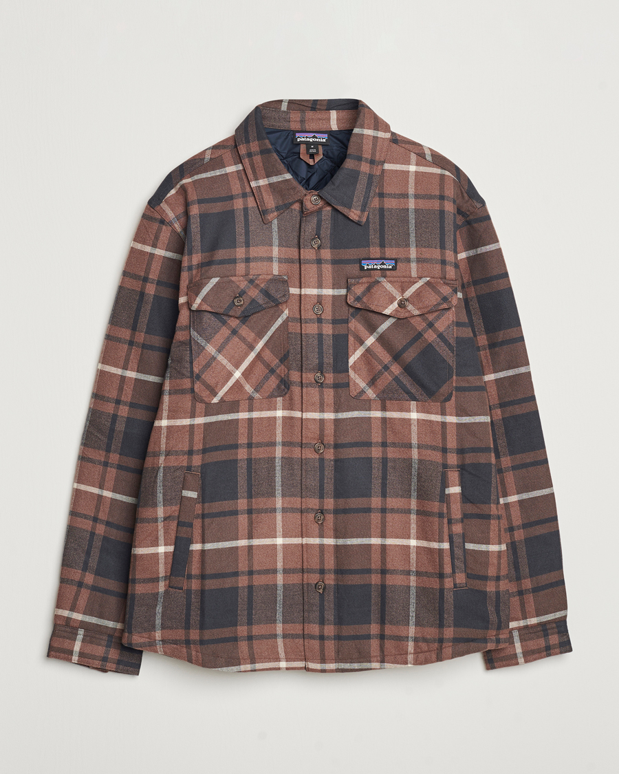 Hombres | Camisas | Patagonia | Lightweigt Insulated Fjord Flannel Shirt Brown