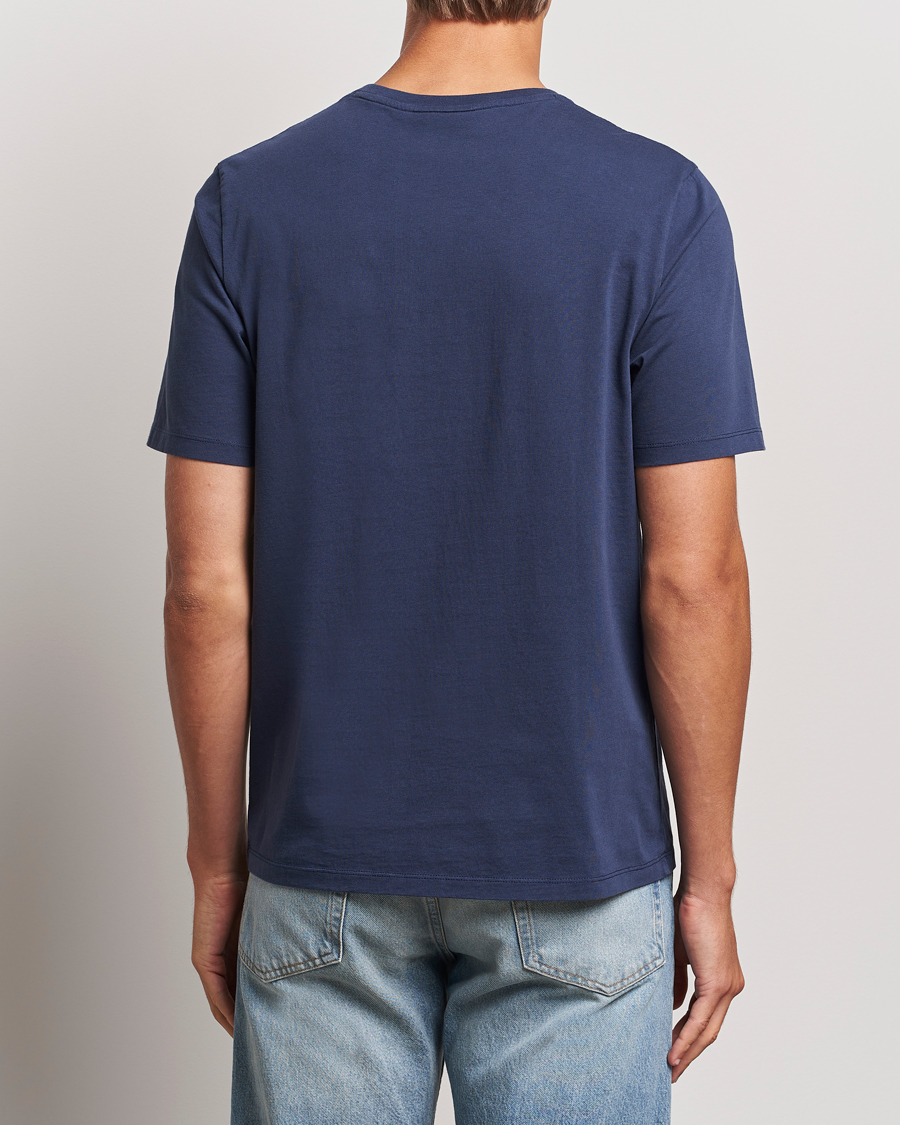 Hombres | Camisetas | Maison Kitsuné | Chillax Fox T-Shirt Eclipse Blue