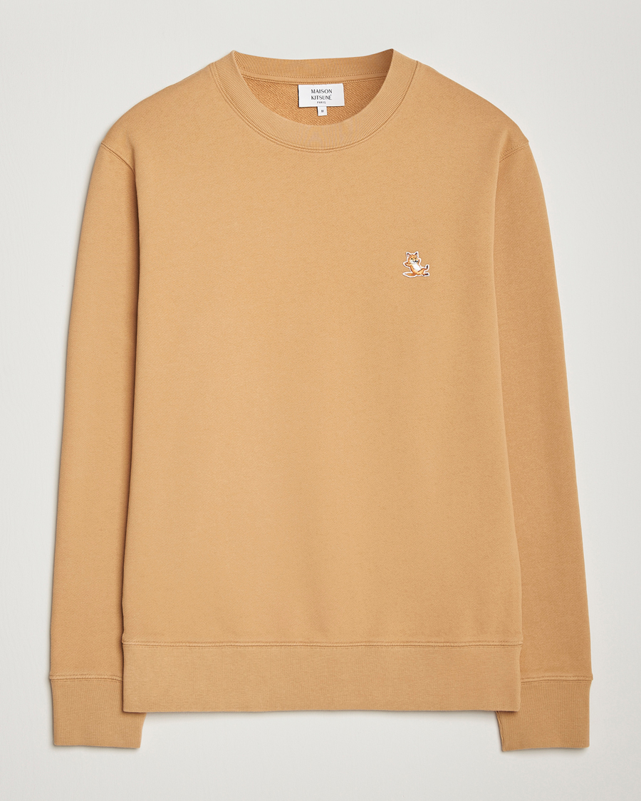 Hombres | Jerséis y prendas de punto | Maison Kitsuné | Chillax Fox Sweatshirt Chamomile Beige