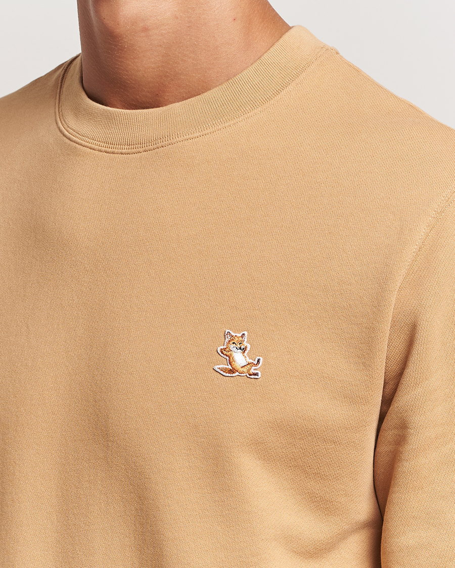 Hombres | Jerséis y prendas de punto | Maison Kitsuné | Chillax Fox Sweatshirt Chamomile Beige