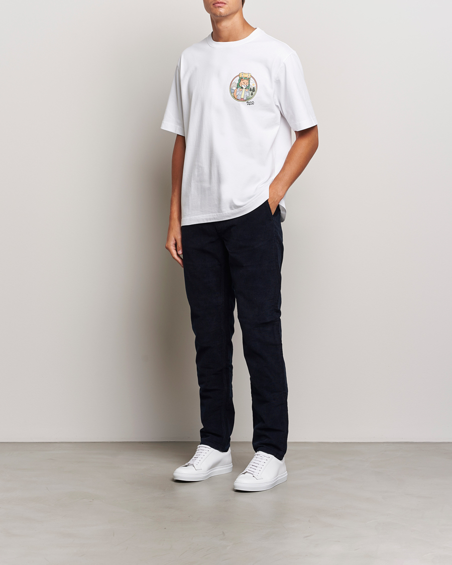 Hombres | Camisetas | Maison Kitsuné | Rambling Fox T-Shirt White