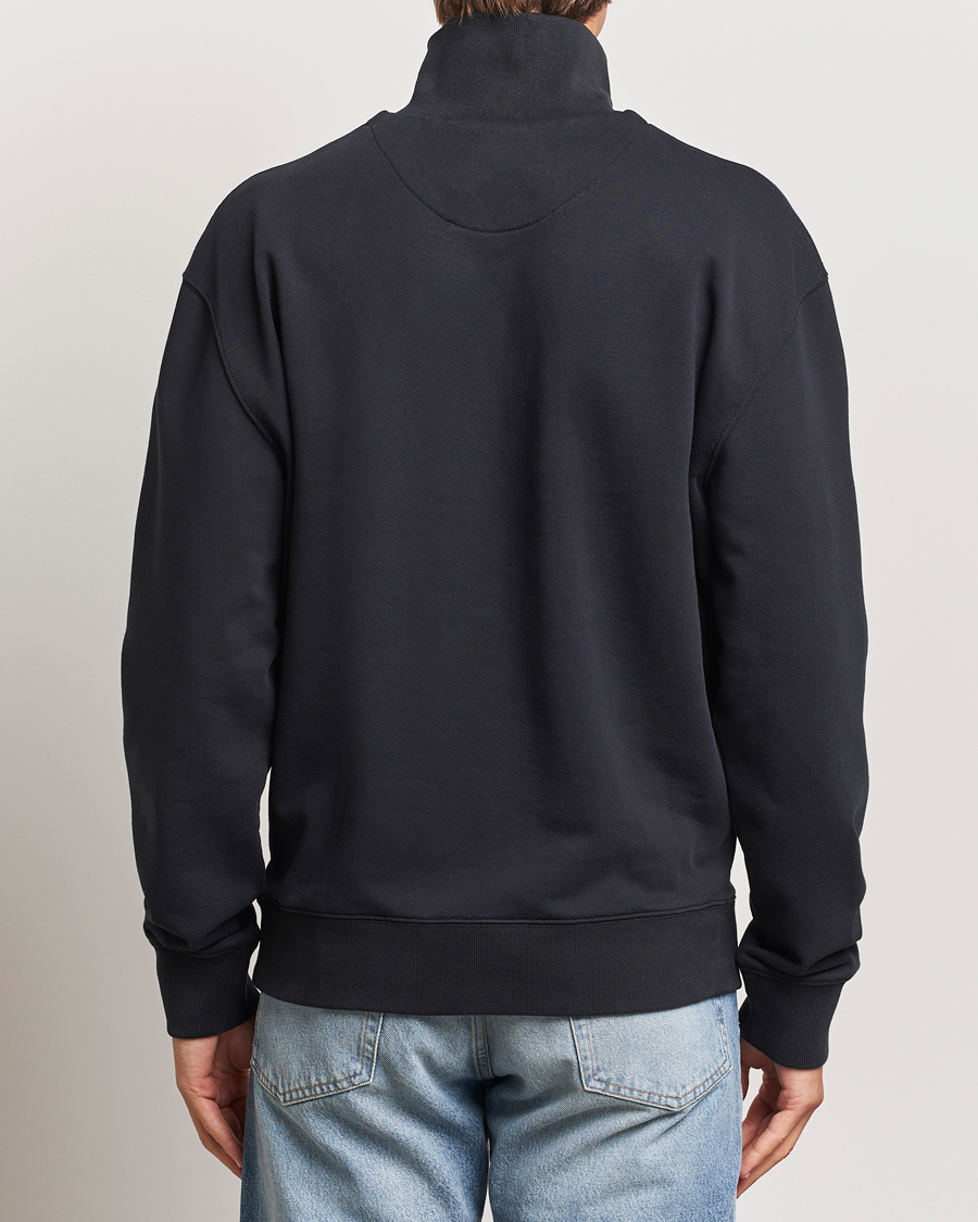 Hombres | Jerséis y prendas de punto | Maison Kitsuné | Fox Head Half Zip Sweatshirt Black