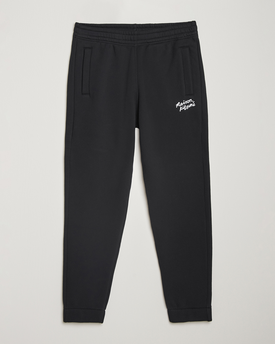 Hombres | Pantalones | Maison Kitsuné | Mini Handwriting Sweatpants Black