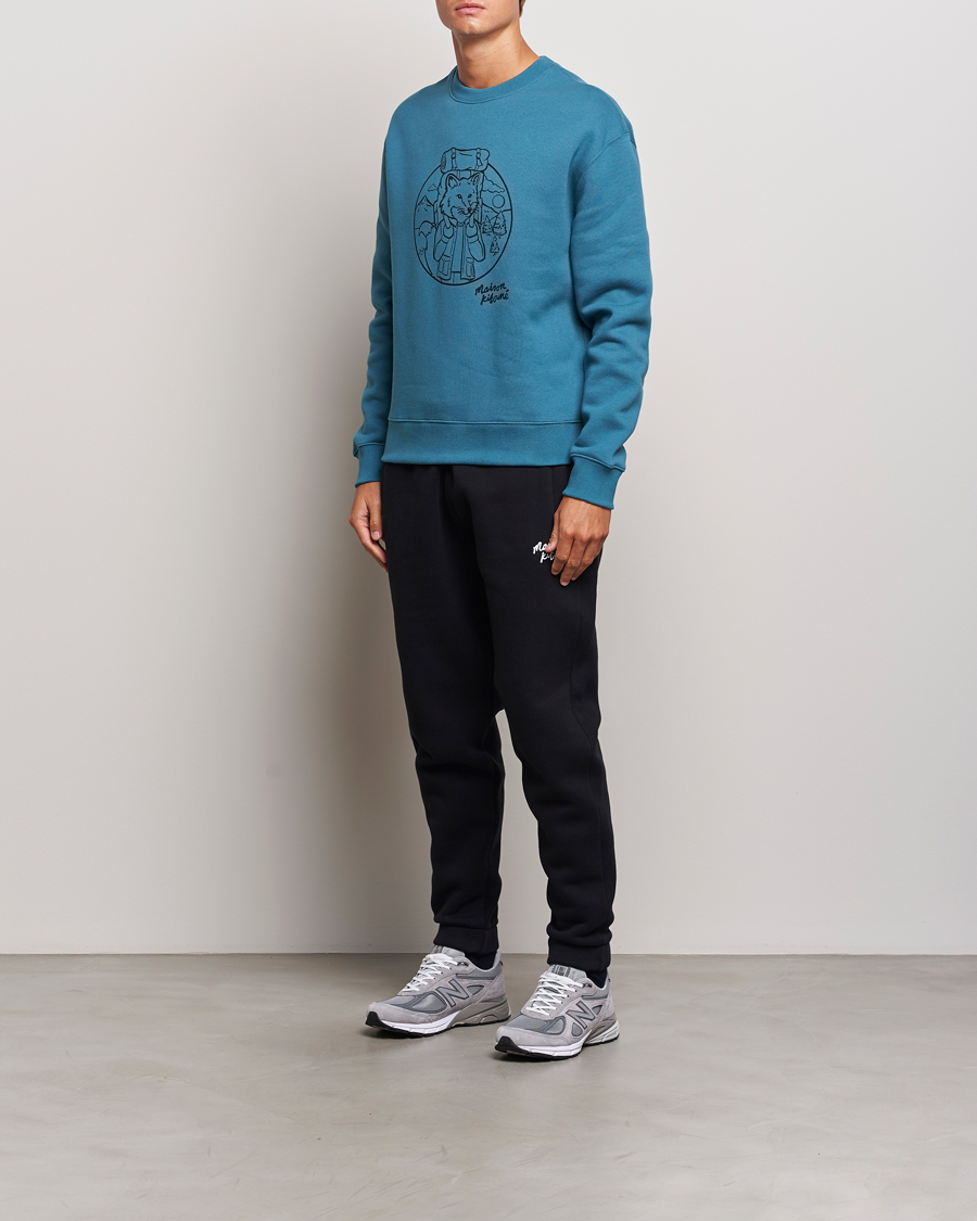 Hombres | Pantalones | Maison Kitsuné | Mini Handwriting Sweatpants Black