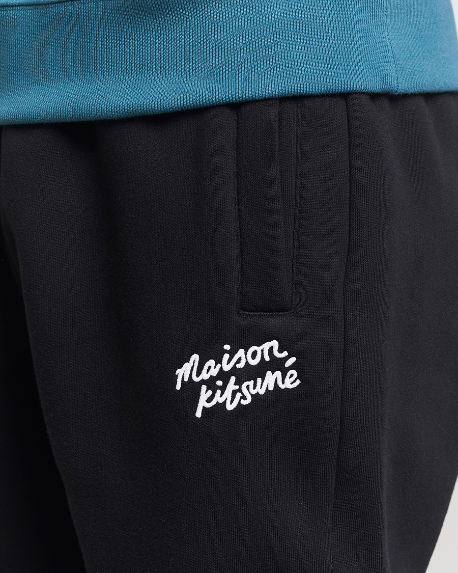 Hombres | Pantalones | Maison Kitsuné | Mini Handwriting Sweatpants Black